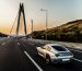 metallic-color-sport-car-bridge